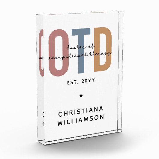 パーソナライズされたOTD職業病セラピー フォトブロック (左)