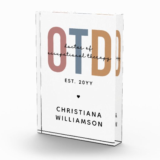 パーソナライズされたOTD職業病セラピー フォトブロック (右)