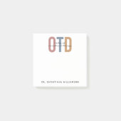 パーソナライズされたOTD職業病セラピー ポストイット (正面)