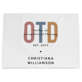 パーソナライズされたOTD職業病セラピー ラージペーパーバッグ (正面)