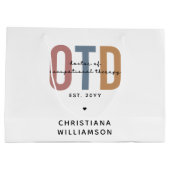 パーソナライズされたOTD職業病セラピー ラージペーパーバッグ (裏面)