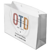 パーソナライズされたOTD職業病セラピー ラージペーパーバッグ (裏面アングル)