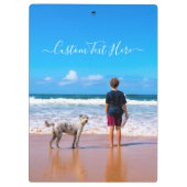 パーソナライズされたPet Photoクリップボードカスタム文字 クリップボード (裏面)