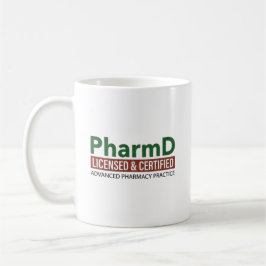 パーソナライズされたPharmD免許取得・認定資格 コーヒーマグカップ