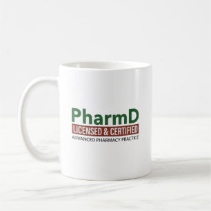 パーソナライズされたPharmD免許取得・認定資格 コーヒーマグカップ