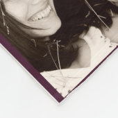 パーソナライズされたPHOTO毛布ナスターコイズ フリースブランケット (角)