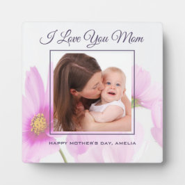 パーソナライズされたPhoto I Love You Moma's Day フォトプラーク