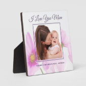 パーソナライズされたPhoto I Love You Moma's Day フォトプラーク (正面)