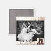 パーソナライズされたPhoto Magnetブーツ田舎風 マグネット (正面/裏面)