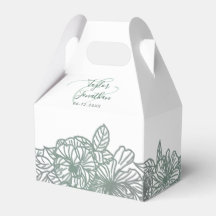 パーソナライズされたPhoto Sage Green Flowers Nice 結婚's