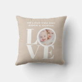 パーソナライズされたPhoto We Love Youパパ父の日 クッション (裏面)