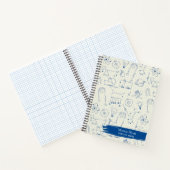 パーソナライズされたPhysics Doodles図グラフ紙 ノートブック (内部)