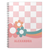 パーソナライズされたPInkガールスクールノート ノートブック (正面)