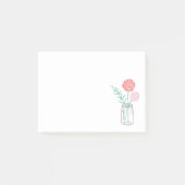 パーソナライズされたPost-Itメモ |ボタニカル・メイソン・ジャー ポストイット (正面)