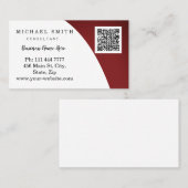 パーソナライズされたQRコカスタムードロゴ 名刺 (正面/裏面)