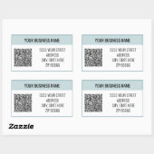 パーソナライズされたQRコーカスタムド名住所 シール (シート)