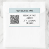 パーソナライズされたQRコーカスタムド名住所 シール (バッグ)