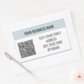 パーソナライズされたQRコーカスタムド名住所 シール (封筒)