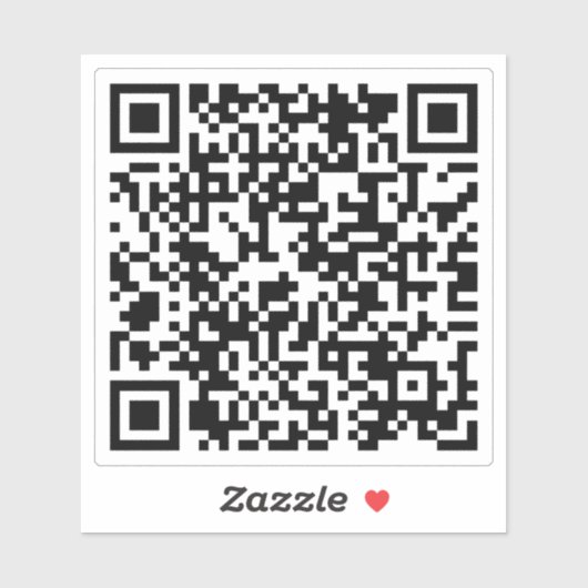 パーソナライズされたQRコードカスタムURLスクエアステッカー シール (シート)