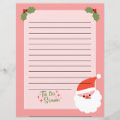 パーソナライズされたSantaへのクリスマス (裏面)