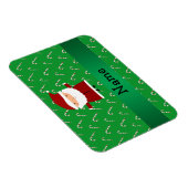 パーソナライズされたsanta green candiesと名付ける マグネット (右側)