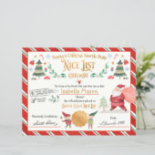 パーソナライズされたSanta Official Nice List証明書 (スタンド正面)