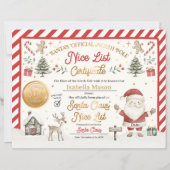 パーソナライズされたSanta Official Nice List証明書 (正面)