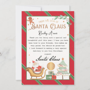 パーソナライズされたSanta Printableからの魔法の手紙 招待状