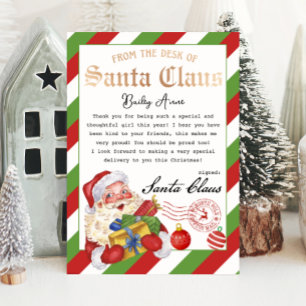 パーソナライズされたSanta Printableからの魔法の手紙 招待状