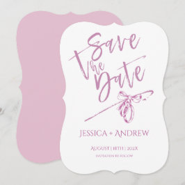 パーソナライズされたSave the Date ミニマルテンプレート 招待状