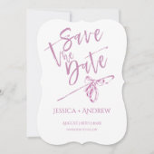 パーソナライズされたSave the Date ミニマルテンプレート 招待状 (正面)