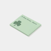 パーソナライズされたShamrock Post It Notesギフト ポストイット (アングル)