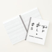 パーソナライズされたSLP音声言語聴覚士ASL ノートブック (内部)