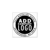 パーソナライズされたSmall Businessブランドロゴ ラバースタンプ (インプリント)