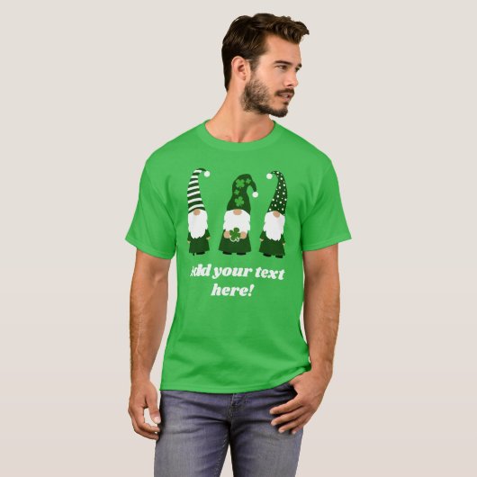 パーソナライズされたSt patricks day格言ユニセックス Tシャツ (正面フル)