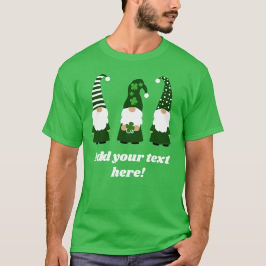 パーソナライズされたSt patricks day格言ユニセックス Tシャツ (正面)