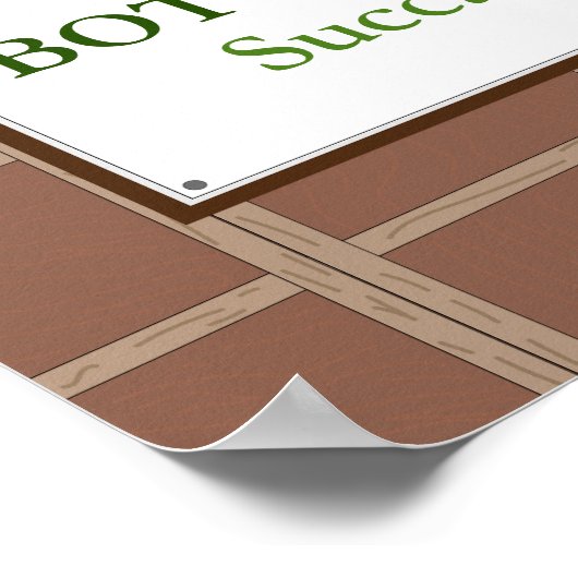 パーソナライズされたSuccahへようこそ ポスター (角)