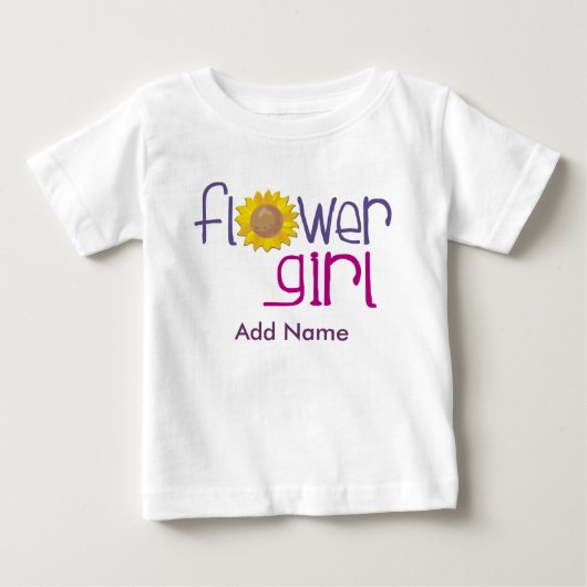 パーソナライズされたSun Flowergirl Tシャツ (正面)