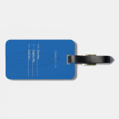 パーソナライズされたSurfラゲージタグ ラゲッジタグ (裏面横)