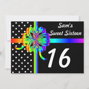 パーソナライズされたSweet sixteenのカスタマイズ起動 招待状