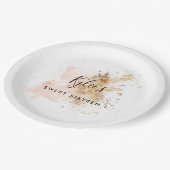 パーソナライズされたSweet sixteen16番目の誕生日 ペーパープレート (アングル)