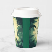 パーソナライズされたTレックス恐竜シルエット紙カップ 紙コップ (右)