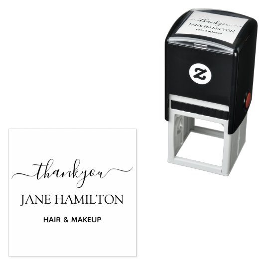 パーソナライズされたThank Self-Inking Stamp セルフインキングスタンプ (インサイチュ)