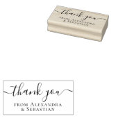 パーソナライズされたThank Youスクロエレガントール文字 ラバースタンプ (押印)
