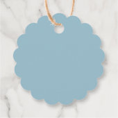 パーソナライズされたThank You Baby Shower retro moon star フェイバータグ (裏面)