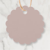 パーソナライズされたThank You Baby Shower retro moon star フェイバータグ (裏面)