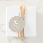 パーソナライズされたThank You Baby Shower retro moon star フェイバータグ (インサイチュ)