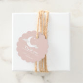 パーソナライズされたThank You Baby Shower retro moon star フェイバータグ (インサイチュ)