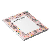 パーソナライズされたTigerメモ帳 ノートパッド (アングル)