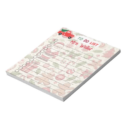 パーソナライズされたTo-Doリストのテーマ ノートパッド (回転)